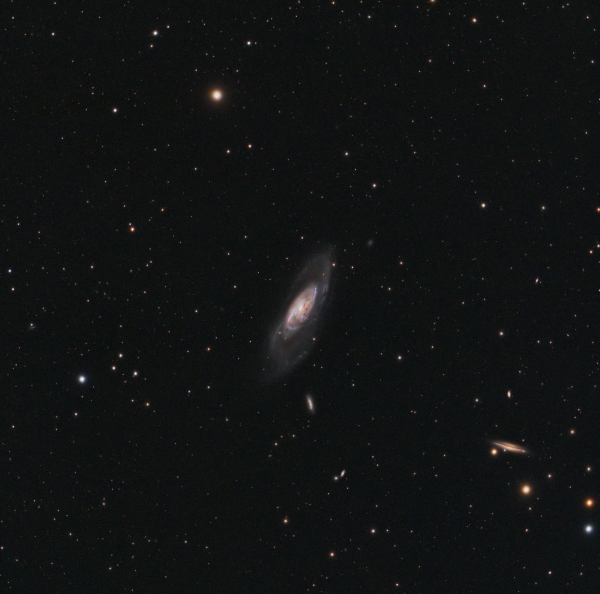 Galaxy M106 (NGC 4258) and neighbors NGC 4217, NGC 4226, NGC 4231, NGC 4232, NGC 4248, NGC 4258 - Astrophotography
