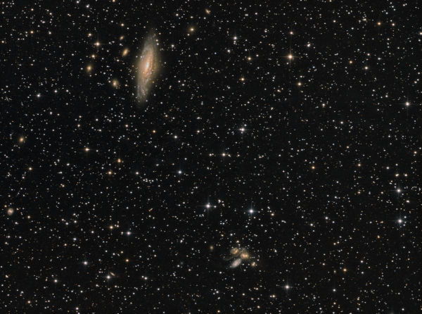 NGC 7331 and Stephan Quintet LRGB - Astrophotography