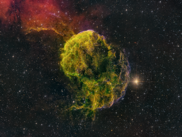 IC443 (Jellyfish Nebula) - HSO - Final version - Astrophotography