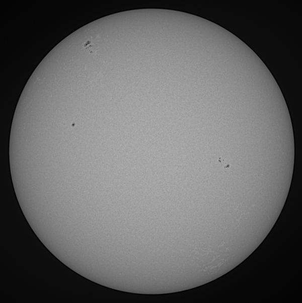 Sun with sunspot groups on July 10, 2025 - Astrophotography