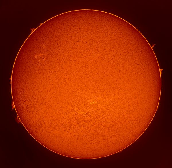 The Sun in H-alpha, July 3, 2022 - Astrophotography
