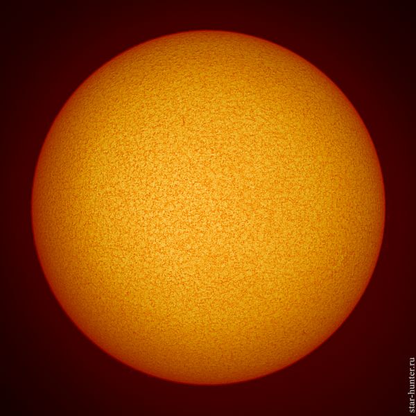 The Sun in H-alpha line. July 14, 2019, 12:08. - Astrophotography