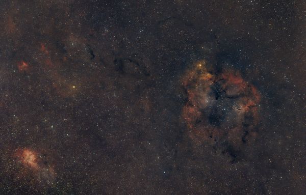 IC1396 and SH 2-132 The Lion Pulls the Elephant by Its Trunk - Astrophotography