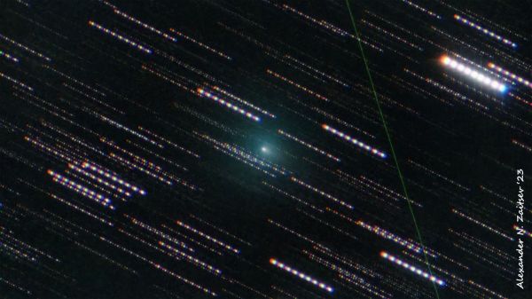Comet 103P-Hartley in RGB filters - Astrophotography