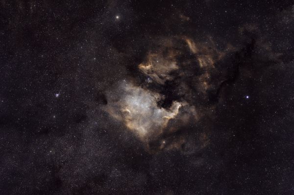 NGC 7000 - North America Nebula, IC 5070 - Pelican Nebula - Astrophotography