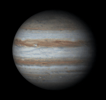 Animation of Jupiter's rotation on September 11, 2023 - Astrophotography