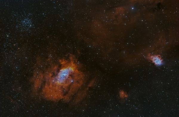 NGC 7635 The Bubble and Surroundings - Astrophotography