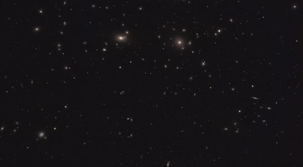 NGC 4889 and 200 more. Galaxy cluster in the constellation Coma Berenices - Astrophotography