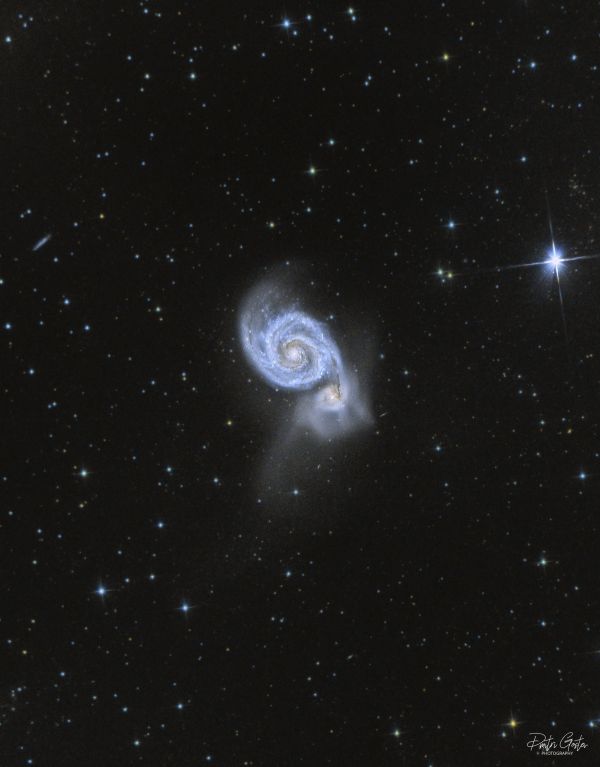 M51 Whirlpool galaxy - Astrophotography