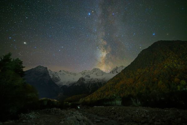 The Milky Way in the Digorsky Gorge - Astrophotography