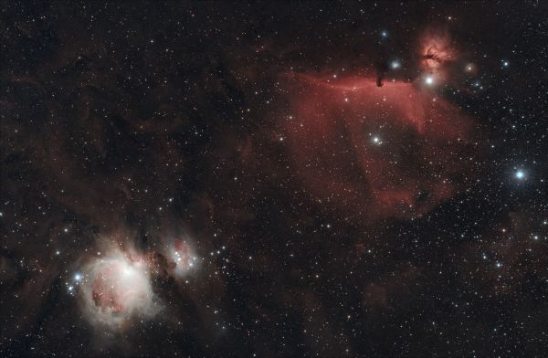 M42 Great Orion Nebula and Horse - Astrophotography