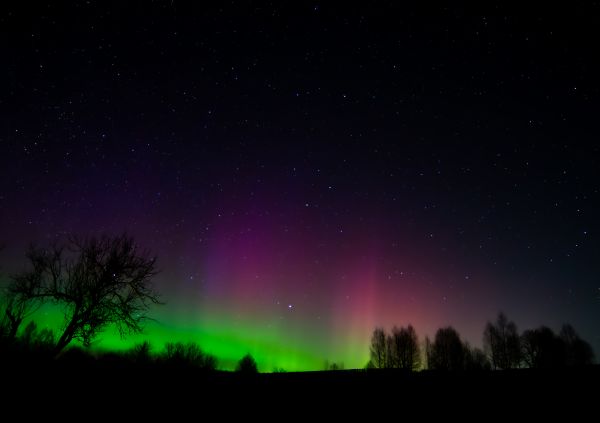 Northern lights near Moscow - Astrophotography
