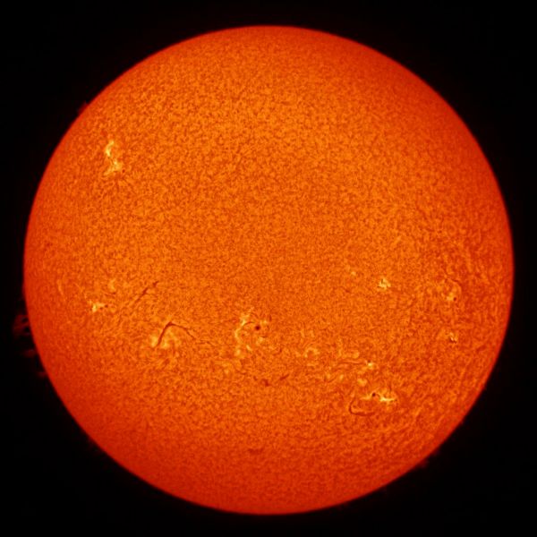 Sun in h-alpha 21 aug 2013 16:33 - Astrophotography