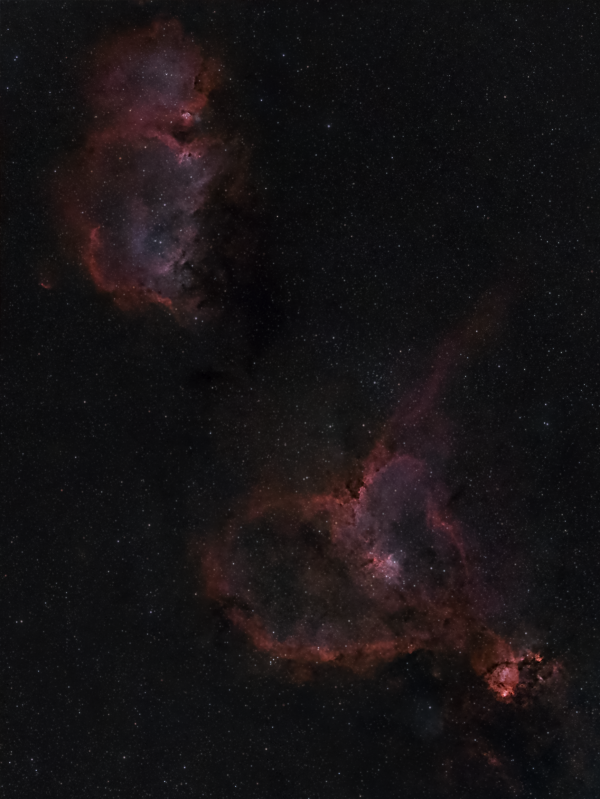 Heart and Soul Nebulae - Astrophotography