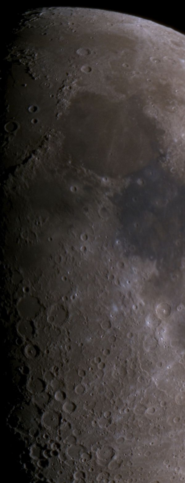 Moon in color Panorama - Astrophotography