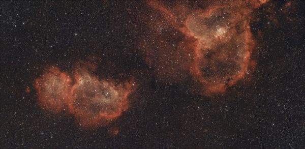 IC1805 + IC1848 testing - Astrophotography