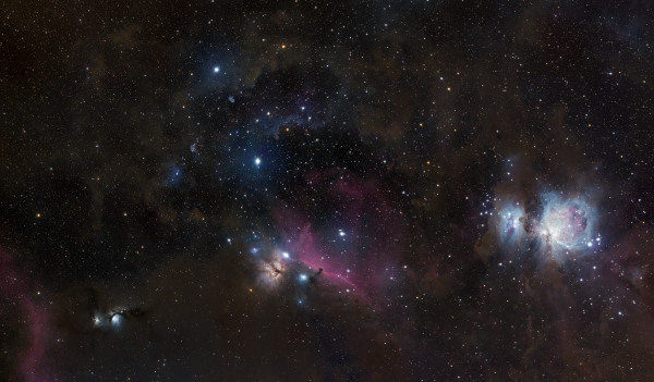 Orion's Belt (reprocessing) - Astrophotography
