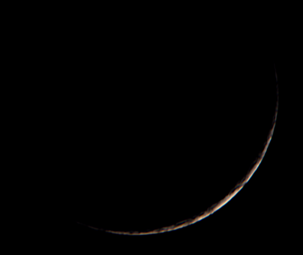 Neomenia: 2.9% (April 21, 2023, 20:50 Moscow Time) - Astrophotography