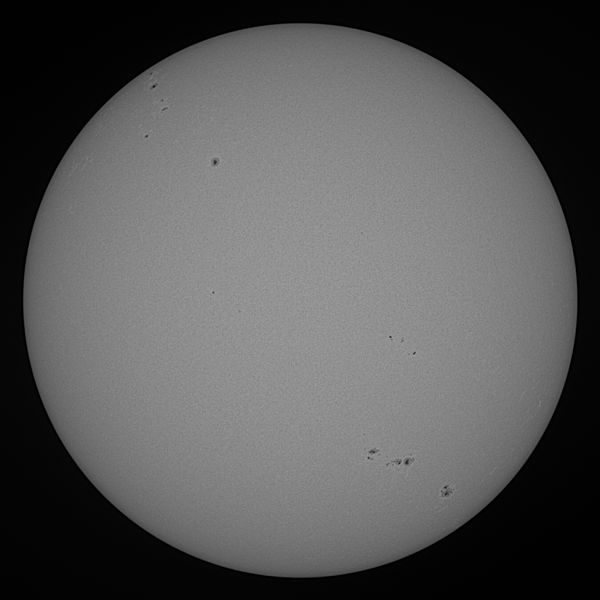 Sun with sunspot groups on June 12, 2025 - Astrophotography