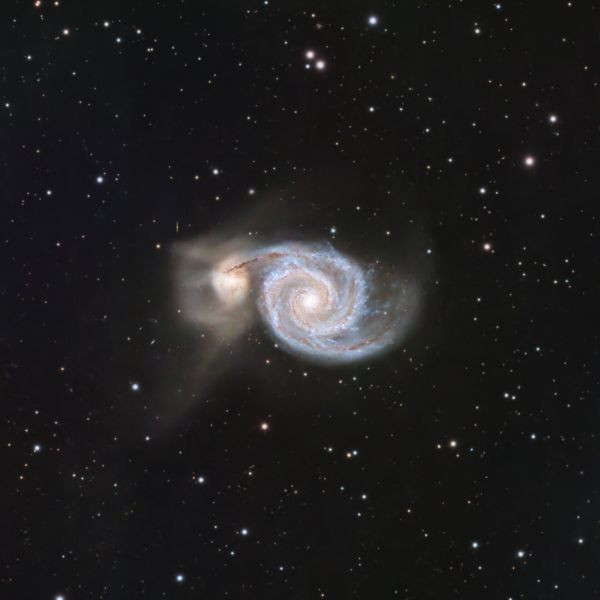 M51, RASA 8", 4 hrs (no filter) - Astrophotography