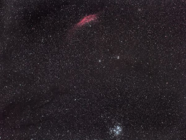 California and the Pleiades - Astrophotography