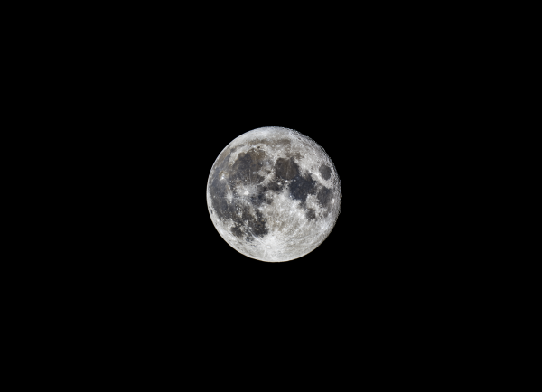 • Moon, August 4, 2020, Phase=0.98 - Astrophotography