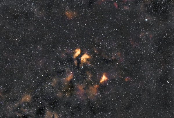 Nebulae around the star 