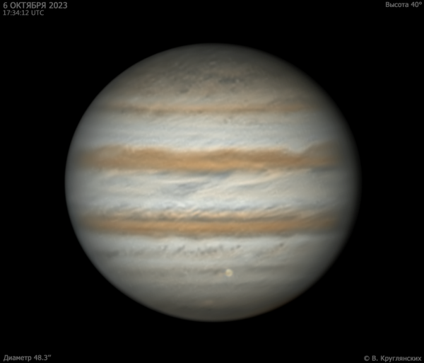 Jupiter and Europa. October 6, 2023 - Astrophotography