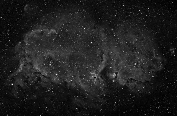 The Soul Nebula in H-Alpha - Astrophotography