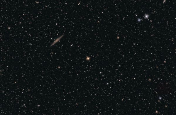 Galaxy NGC 891 in the constellation Andromeda. - Astrophotography