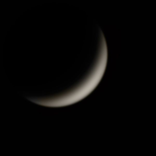 Crescent Venus on May 15, 2020. - Astrophotography