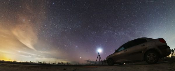 While the comet is being captured - Astrophotography