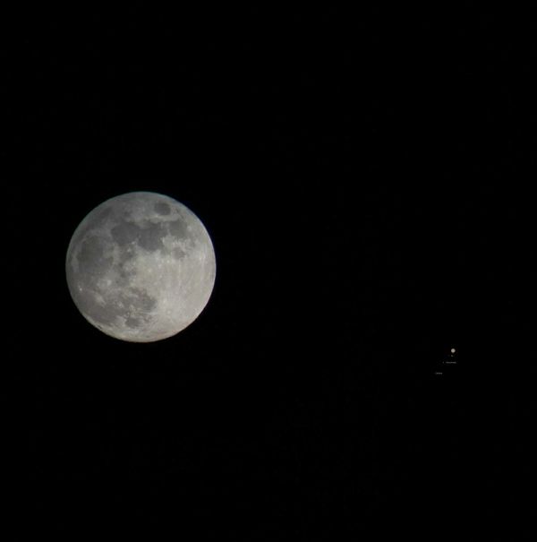 The Moon and Jupiter - Astrophotography