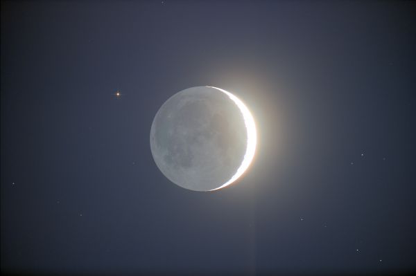Moon & Aldebaran & Hyades - Astrophotography