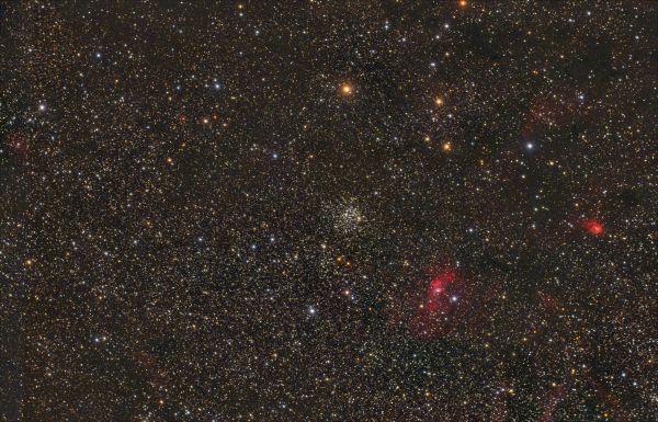 M 52 and surroundings. Third version. - Astrophotography