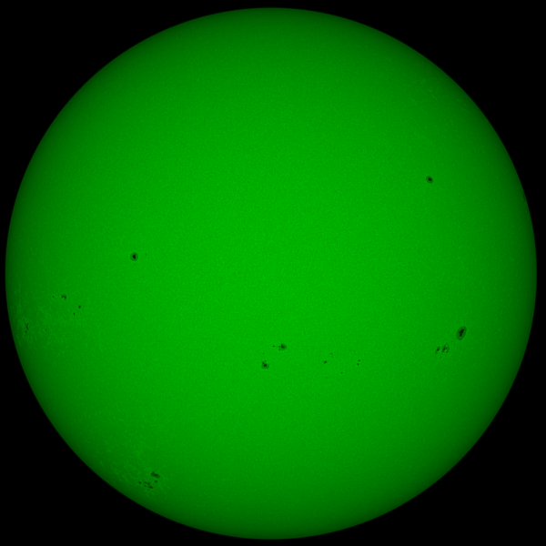 Sun in continuum 15.04 - Astrophotography