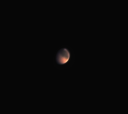 Mars, July 27, 2020. Cropped frame. - Astrophotography