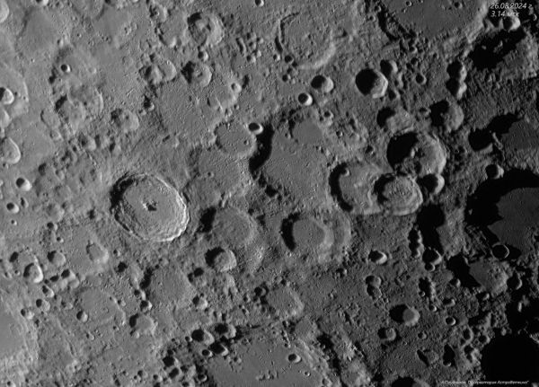 Tycho crater region on August 26, 2024. - Astrophotography