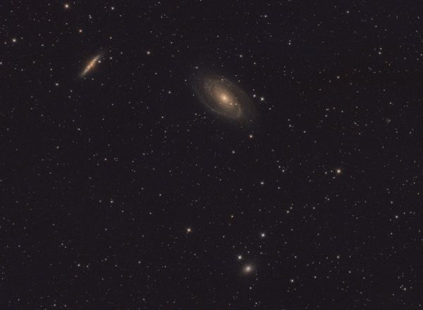 Bode's Galaxy, Cigar Galaxy, and Garland Galaxy (M 81, M 82, and NGC 3077) - Astrophotography