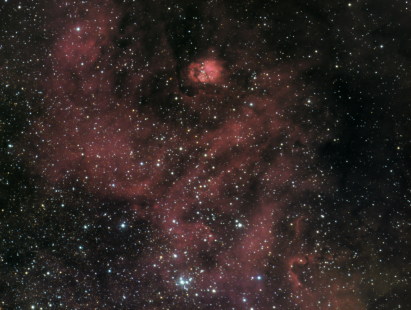SH2-54 egg nebula in serpens Ha_UHC-S_RGB - Astrophotography