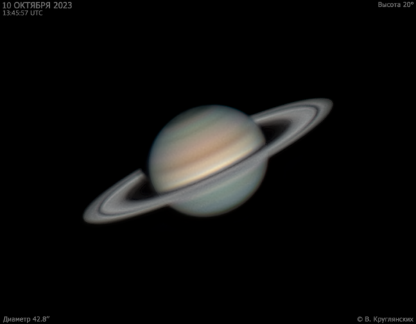 Saturn on October 10, 2023 - Astrophotography