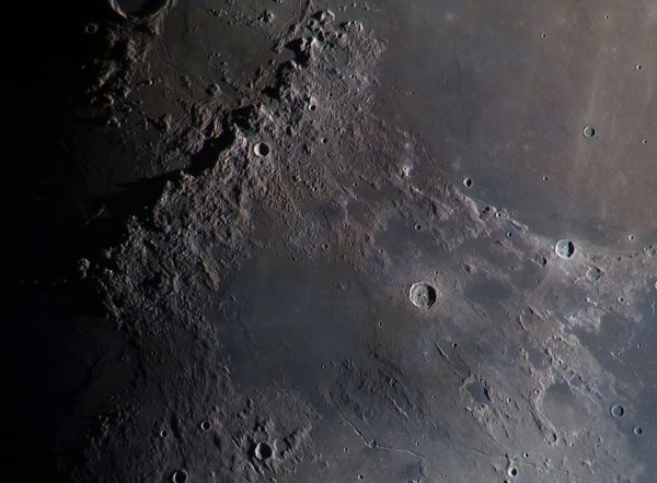 Apennine Mountains at dawn - Astrophotography