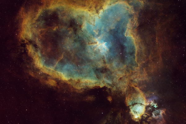 Heart in Cassiopeia. - Astrophotography