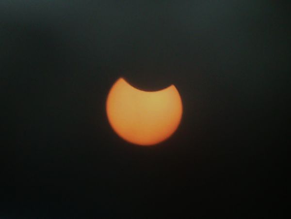 Partial eclipse (17%) 10.06.21 19:40 - Astrophotography