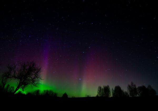 Northern lights near Moscow - Astrophotography