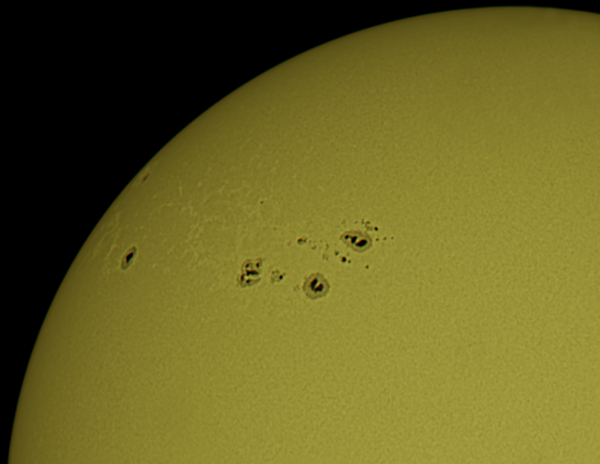 Sunspot groups 2993, 2994, 2995 - Astrophotography