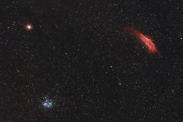 Pleiades, California, and Mars - Astrophotography