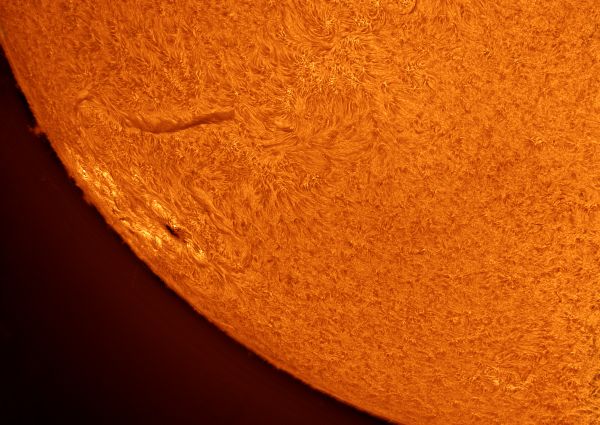 First light of the new chromospheric telescope. 28-03-2022 - Astrophotography