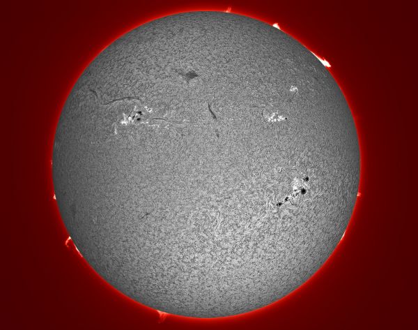 Sun. 04.30.2023. Active solar regions 3289/3292-3288/3285. - Astrophotography