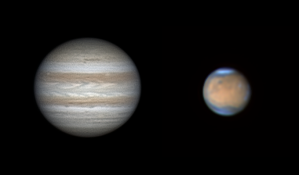 Jupiter and Mars - Astrophotography